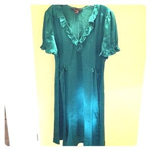 Marc Jacobs Silk Emerald Green Dress. Sz. 12.